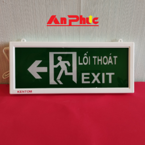 Đèn exit thoát hiểm Kentom 1 mặt