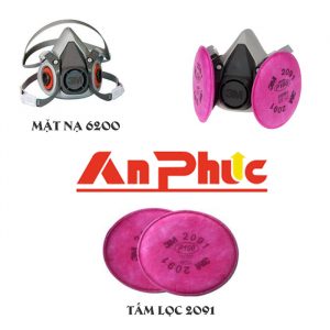 Mặt nạ phòng độc 3M 6200 và tấm lọc 2091