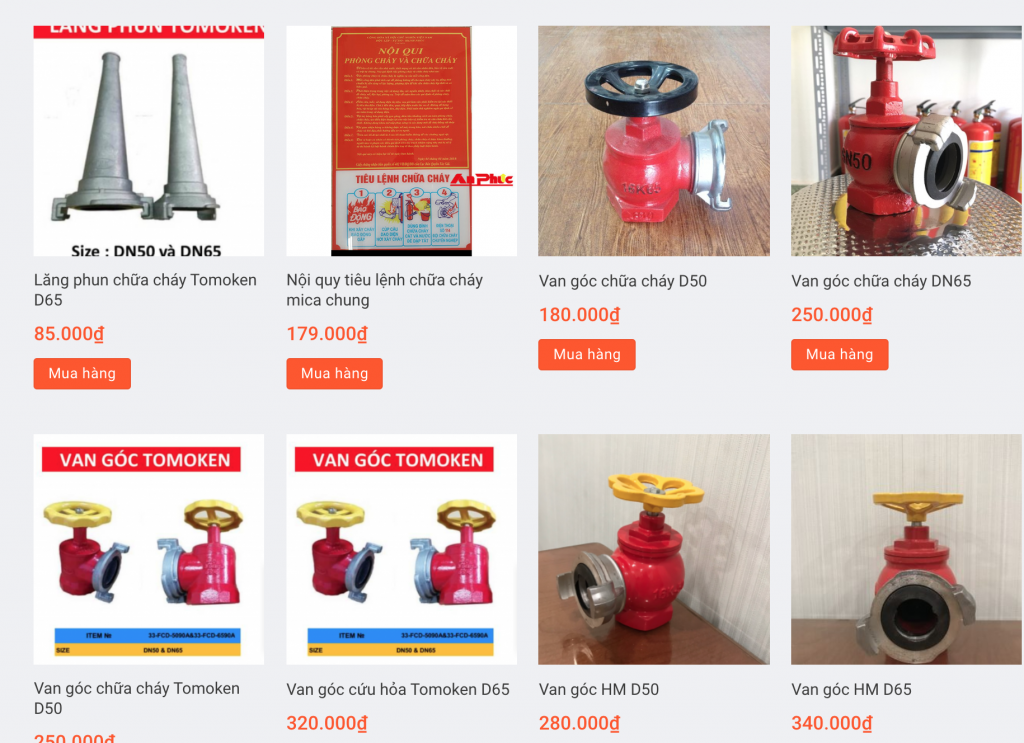 phụ kiện chữa cháy 