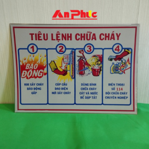 Bộ nội quy tiêu lệnh chữa cháy kim loại