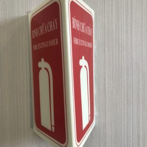 Bảng nơi để bình chữa cháy