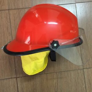 Mũ chống cháy phủ gáy vải màu vàng