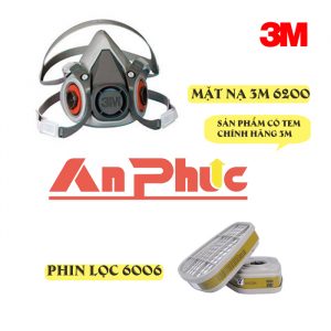 Mặt nạ phòng độc 6200 kèm phin lọc 6006