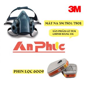 Mặt nạ phòng độc 7501 kèm phin lọc 6009