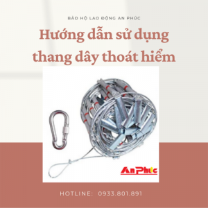 sử dụng thang dây thoát hiểm