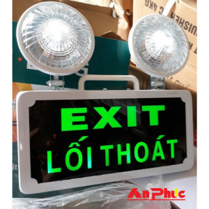 Đèn chiếu sáng sự cố kết hợp bảng exit TQ