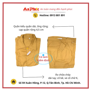 Quần áo chữa cháy theo thông tư 48