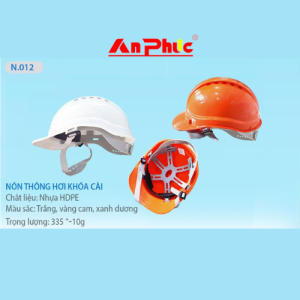 Nón bảo hộ có lỗ thông hơi khóa cài N.012