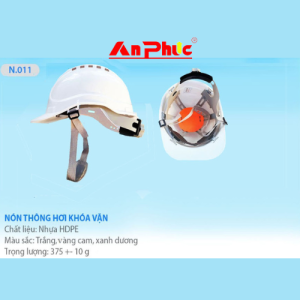 Nón bảo hộ có lỗ thông hơi khóa vặn N.011
