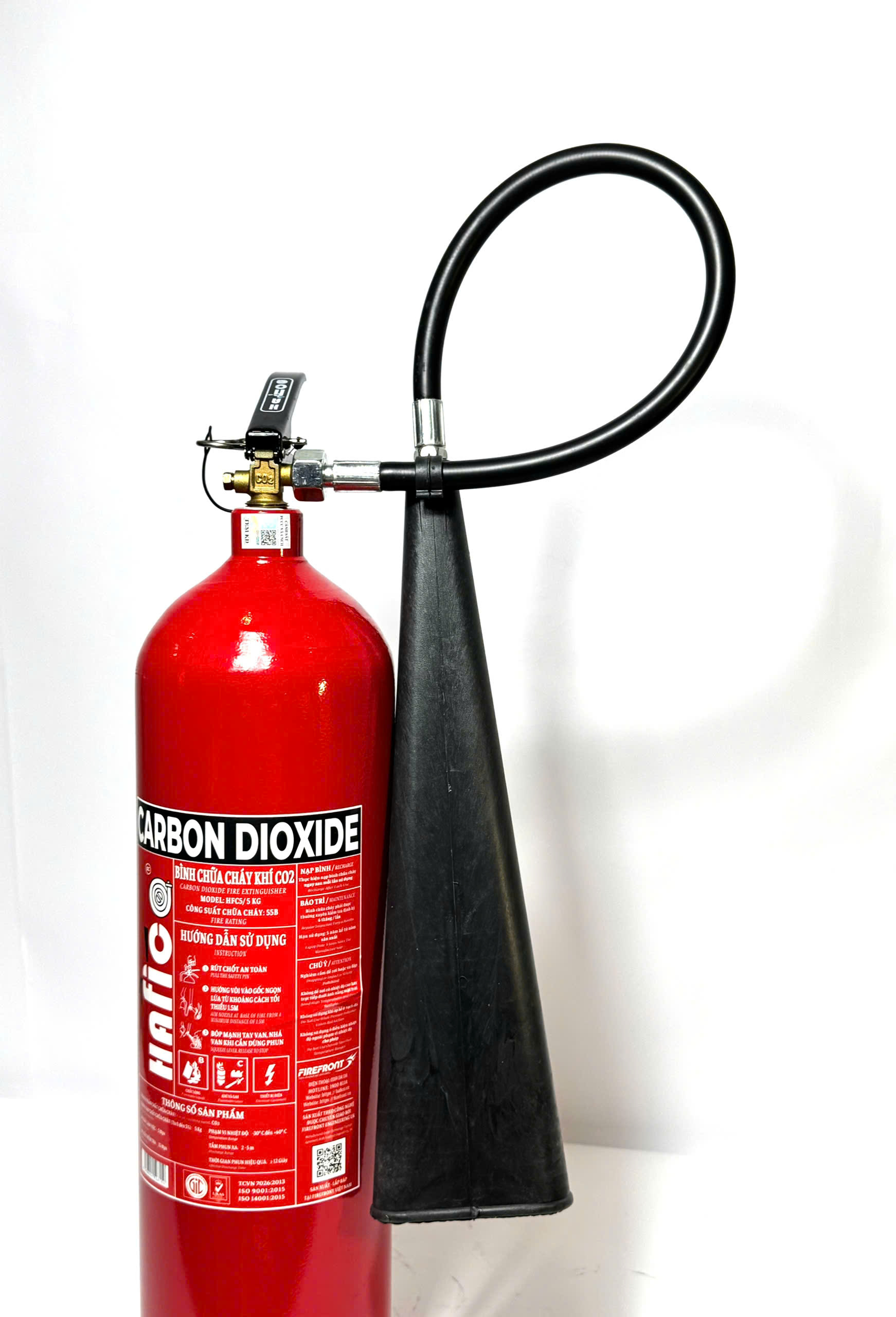 Bình chữa cháy khí CO2 5kg Hafico